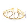 FOMIYES 1pc Birthday Headband Rhinestone Inlay Elegant Alloy Hair Clasp for Parties and Celebrations Accessory for Birthdays and Special Occasions view 2
