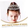 FOMIYES 1pc Silver Rhinestone Inlay Headband for Birthday Lightweight Alloy Hair Clasp Comb Elegant Party Accessory for Girls and Teens view 2
