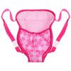 18 Inch Baby Doll Carrier - Pink Cotton Adjustable Strap for Little Girls, Portable and Comfortable Doll Accessory for Travel and Play, Without view 1