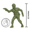BMC Classic OD Green Plastic Army Men - 40pc WW2 Soldier Figures - Made in USA view 2