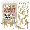 BMC Classic Tan Plastic Army Men - 40pc WW2 Soldier Figures - Made in USA view 1