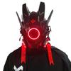 MAKSJIUCosplay Halloween Party Mask, Street Photography Cos Props Mask, LED Light-emitting Punk Mask view 1