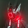 MAKSJIUCosplay Halloween Party Mask, Street Photography Cos Props Mask, LED Light-emitting Punk Mask view 2