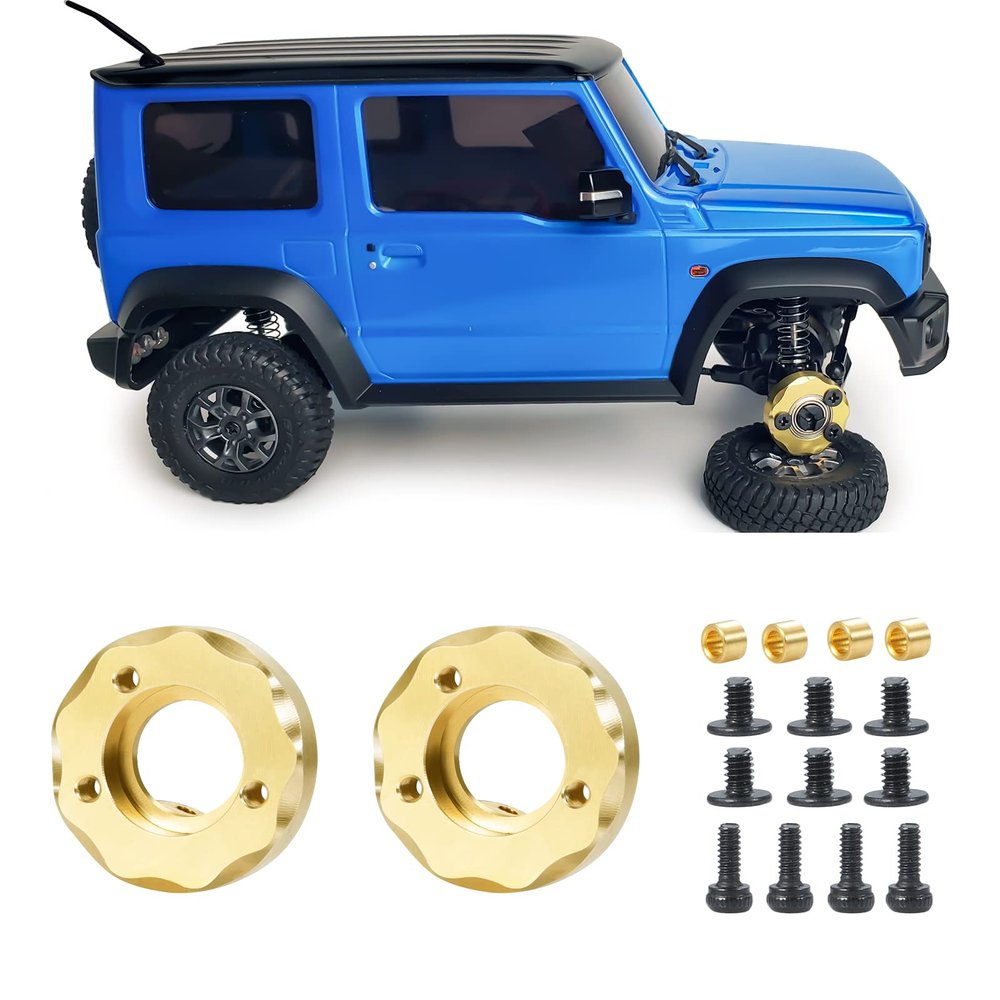 Zolikar 2PCS RC Brass Front Steering Knuckles Set for Kyosho Mini Z 4x4 1/18 Scale Jimny 1/24 Scale Wrangler