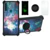 jioeuinly Case for TCL 20 Se 20se Case Compatible with TCL 20 Se 20se Phone Case Cover [with Tempered Glass Screen Protector][Hard PC + Soft Silicone][Ring Support] [Luminous Effect] YGH-YH view 1
