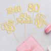 Gyufise 30Pcs 80th Birthday Cupcake Toppers 80 Fabulous Cupcake Picks Cheers to 80 1945 Cake Decorations for Happy 80th Birthday Wedding Anniversary Party Decoration Supplies Gold view 3