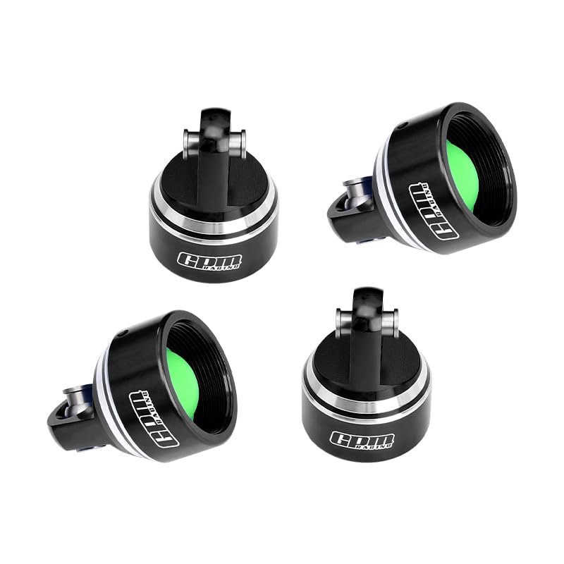 GPM Upgrades Aluminum 6061-T6 Damper Top Cap for GPM and Original Shock Absorbers for 1/5 X-Maxx 6S Monster Truck (77076-4) & 1/5 X-Maxx 8S Monster Truck (77086-4) & 1/6 XRT (78086-4) Rc Cars (Black)