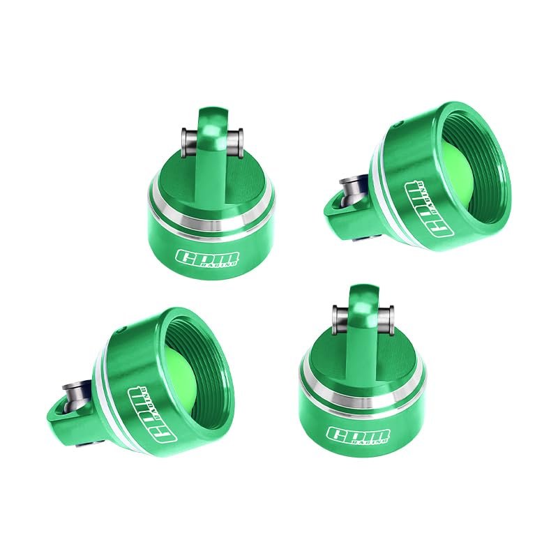 GPM Upgrades Aluminum 6061-T6 Damper Top Cap for GPM and Original Shock Absorbers for 1/5 X-Maxx 6S Monster Truck (77076-4) & 1/5 X-Maxx 8S Monster Truck (77086-4) & 1/6 XRT (78086-4) Rc Cars (Green)