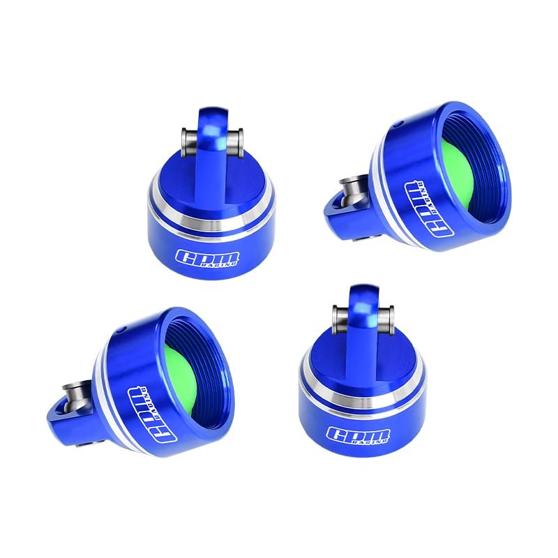 GPM Upgrades Aluminum 6061-T6 Damper Top Cap for GPM and Original Shock Absorbers for 1/5 X-Maxx 6S Monster Truck (77076-4) & 1/5 X-Maxx 8S Monster Truck (77086-4) & 1/6 XRT (78086-4) Rc Cars (Blue)