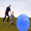 penepico Large Sensory Massage Ball for Kids, 2 Pack 33.5" 85CM Macaron Blue Bouncy Exercise Balls for Toddlers, Big Inflatable Toys with Tactile Spikes, Outdoor Giant Yoga Balls, Large Beach Ball view 4