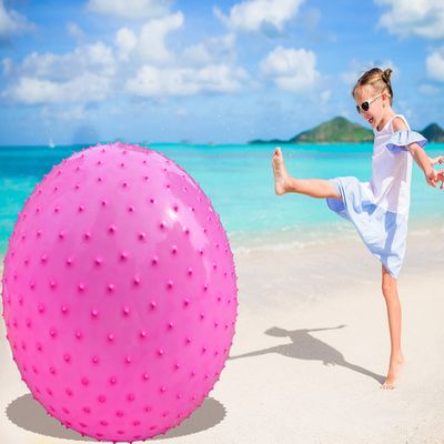 penepico Large Sensory Massage Ball for Kids, 33.5" 85cm 3.1lbs Pink Bouncy Exercise Ball for Toddlers, Big Inflatable Balls with Tactile Spikes, Outdoor Giant Yoga Balls, Large Beach Ball (pink1)