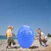 penepico Large Sensory Massage Ball for Kids, 33.5" 85CM 3.1lbs Macaron Blue Bouncy Exercise Balls for Toddlers, Big Inflatable Toys with Tactile Spikes, Outdoor Giant Yoga Balls, Large Beach Ball view 2
