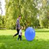 penepico Large Sensory Massage Ball for Kids, 33.5" 85CM 3.1lbs Macaron Blue Bouncy Exercise Balls for Toddlers, Big Inflatable Toys with Tactile Spikes, Outdoor Giant Yoga Balls, Large Beach Ball view 4