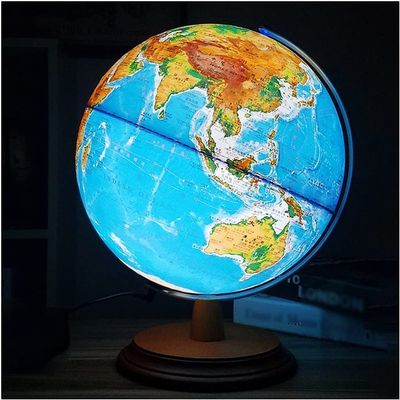 Globe Creative 3D Hd Globe 3 Sizes Globe Blue World Globe Illuminated Globe Suitable for Children Globe for Office Decoration Globe for Decor