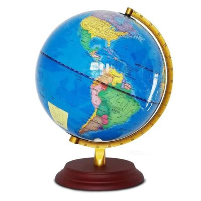 OLOTU Globe Creative World Globe Small Desk Lamp Lighting Globe Tabletop World Globe Kids and Adult Desk Lamp with Stand Globe Globe for Decor