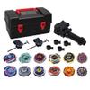 STJOYOPY Battling Top Game Metal Fusion 4D Series Battle Set 12 Spinning Tops 4 Launchers Gyro Game with Storage Box Gift for Kids Boys 8+ view 2