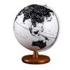 Globe High-Definition World Globe Black and White Globe Led Lights Rotating Children's Office Decoration Wooden Base Globe Globe for Decor view 1