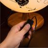 Globe High-Definition World Globe Black and White Globe Led Lights Rotating Children's Office Decoration Wooden Base Globe Globe for Decor view 3