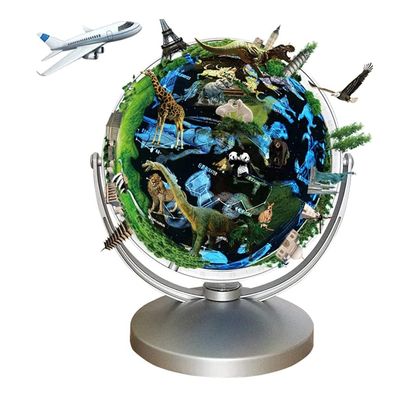 Globe World Globe Ar Educational Globes Metal Stand Smart Globes for Office Decoration Kids Learning Interactive Globe 11in Globe for Decor