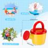 Sosation 12 Pieces Watering Can for Kids Bath Buckets Toys Play Sand Toys Plastic Small Watering Pot with Handles for Childrens Gardening Tools Beach Playing Sand(Basic Style) view 2