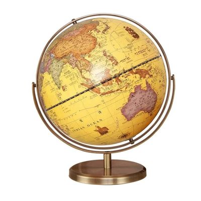 Globe Elegant Retro World Globe Hd Chinese and English Led Desk Lamp Living Room Office Decoration Creative Globe Globe for Decor