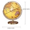 Globe Elegant Retro World Globe Hd Chinese and English Led Desk Lamp Living Room Office Decoration Creative Globe Globe for Decor view 2