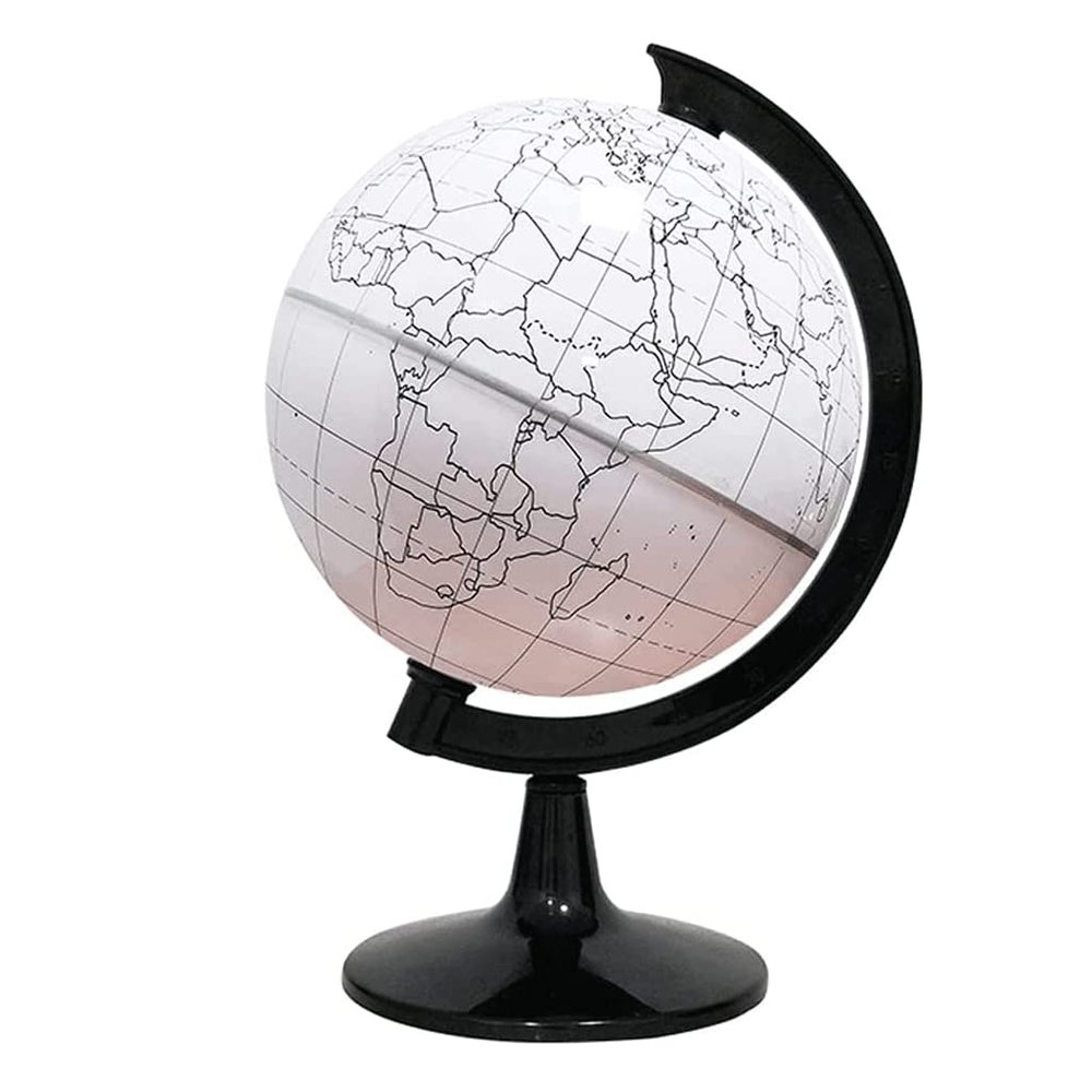 Globe Creative World Globe with Metal Base Graffiti Reusable Globe World Globe Teacher Children's Globe Office Decoration Globe for Decor