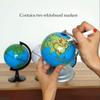 Globe Creative World Globe with Metal Base Graffiti Reusable Globe World Globe Teacher Children's Globe Office Decoration Globe for Decor view 3