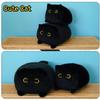 Black Cat Plush Toy Black Cat Pillow,16" Soft Fat Black Cat Stuffed Animals Cat Plushie, Kawaii Plush Pillow Cushion Cat Throw Pillow, Stuffed Cat Toys for Kids Birthday Girlfriend Valentines Gift view 3