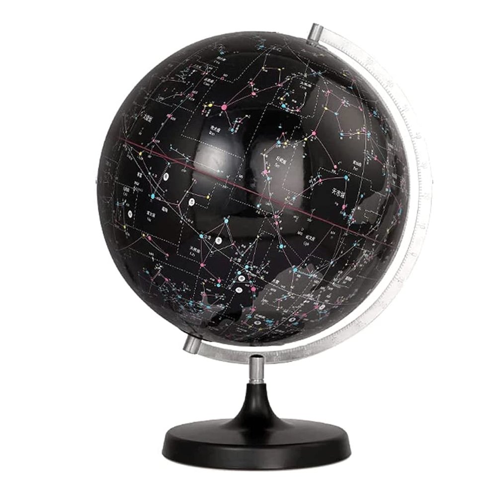 Globe World Globe Large Clear Constellation Globe Black with Glowing Globe Desk Lamp for Home Office Display Globe Globe for Decor
