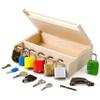 Woodtoe 8 PCS Montessori Lock and Key Toy, Montessori Toys for Toddlers 3 4 5 Year Old, Kids Tool Set, Montessori Materials Preschool Learning Sensory Toy, Fine Motor Skill, Christmas Toys for Kid 3-6 view 1