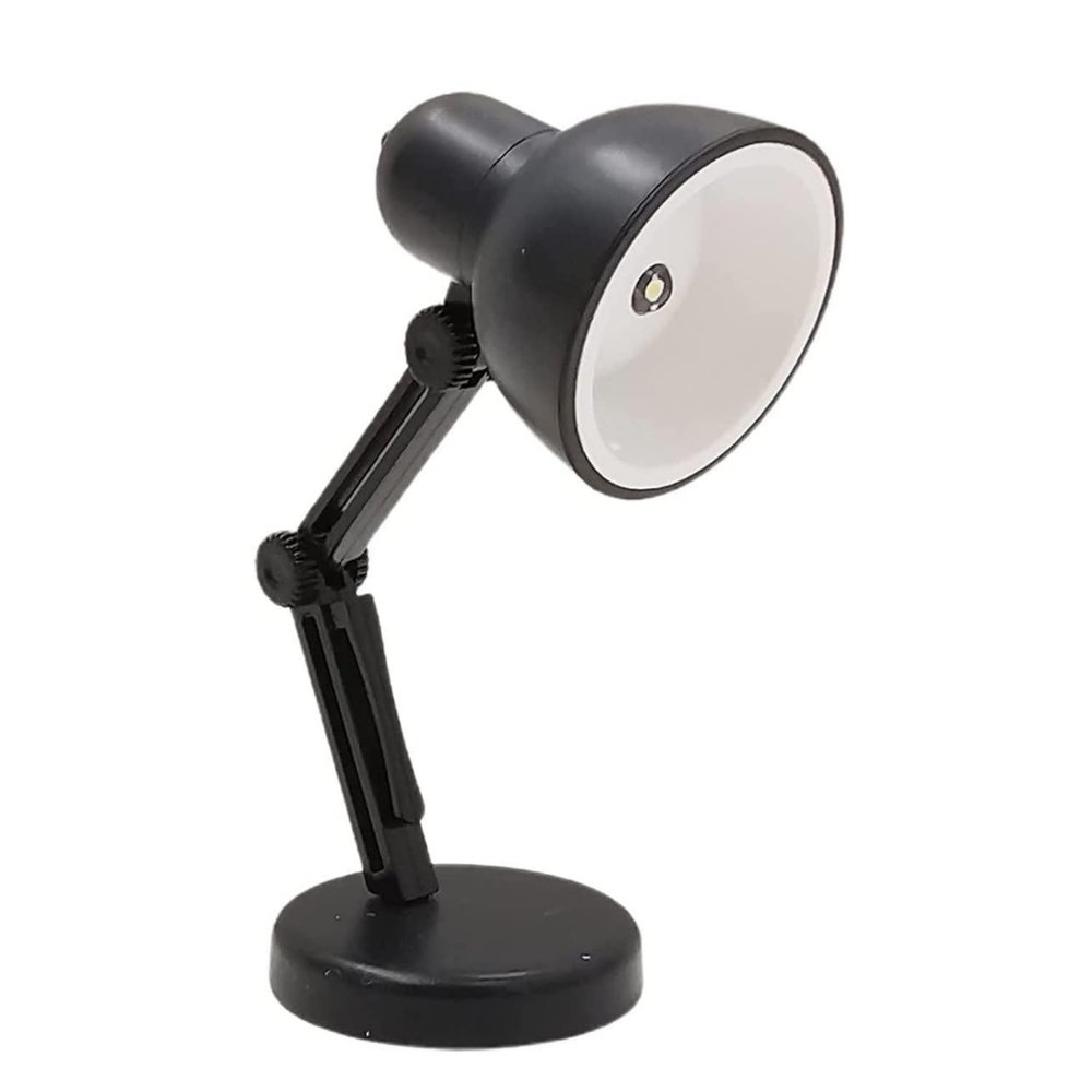 1:6 Scale Dollhouse Desk Lamp Dollhouse Miniature Lamp Desk Lamp Mini Light Mini Table Lamp Foldable Desk Light Flexible Reading Lamp Dollhouse Decoration Accessories