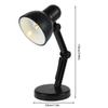 1:6 Scale Dollhouse Desk Lamp Dollhouse Miniature Lamp Desk Lamp Mini Light Mini Table Lamp Foldable Desk Light Flexible Reading Lamp Dollhouse Decoration Accessories view 2