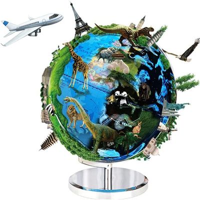 OLOTU Globe World Globe 4 in 1 Interactive Globe Led Night Light Constellation Ar Educational Globe with Metal Stand Smart Globe Globe for Decor