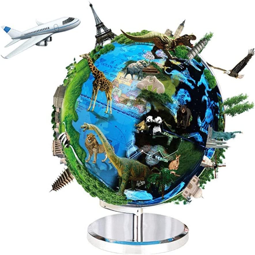 OLOTU Globe World Globe 4 in 1 Interactive Globe Led Night Light Constellation Ar Educational Globe with Metal Stand Smart Globe Globe for Decor