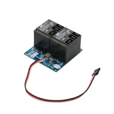 1PCS RC Airplane Drone 2 Channels 5-10V Receiver PWM Relay Module Servo Signal Input Electronic Switch Smoke Light Buzzer Pump Rocket Controller