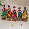 MC Recycled Material Rajasthani Musician Bawla Puppets Idol 11 x 28 cm Multicolor, 5 Pieces (Male Puppets) (Male Puppets) view 4