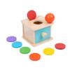 Adena Montessori Infant Toddlers Coin Box Montessori Toys for 6-12 Months Babies 1 Year 2 Year Old (2 in 1,Coin&Ball, Blue Door) view 1