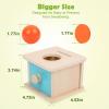 Adena Montessori Infant Toddlers Coin Box Montessori Toys for 6-12 Months Babies 1 Year 2 Year Old (2 in 1,Coin&Ball, Blue Door) view 3