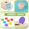 Adena Montessori Infant Toddlers Coin Box Montessori Toys for 6-12 Months Babies 1 Year 2 Year Old (2 in 1,Coin&Ball, Blue Door) view 4