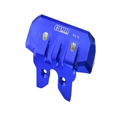GPM Upgrades Aluminium 7075-T6 Front Bumper For 1/8 4WD Sledge Monster Truck (95076-4) Rc Cars (blue)