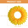 LUOZZY 2pcs Sunflower Headgear Funny Flower Costume Yellow Flower Headgear Performance Costume Photo Prop for Party Festival Kids (16.5 INCH / 42 CM) view 2