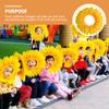 LUOZZY 2pcs Sunflower Headgear Funny Flower Costume Yellow Flower Headgear Performance Costume Photo Prop for Party Festival Kids (16.5 INCH / 42 CM) view 4