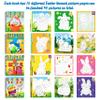90shine 4PCS Easter Crafts for Kids Ages 4-8 Sticker Books - Basket Stuffer Gift Includes Bunny Egg Chick Gnome and More Designs Create 40 Pictures view 2