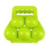 Almencla Multifunctional Snowball Clip 5 Balls Accessories Snowball Fight Sports Toys Snow Model Maker Clamps Play for Beach Outdoor Sports Backyard, Green view 1