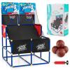 Goplus Kids Basketball Arcade Game, Dual Shot Basketball Game for 2 Players with 4 Balls & Inflation Pump, Indoor Outdoor Sport Play Birthday Gift Basketball Toy Set for Toddlers Children Teens Youth view 1
