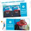 Goplus Kids Basketball Arcade Game, Dual Shot Basketball Game for 2 Players with 4 Balls & Inflation Pump, Indoor Outdoor Sport Play Birthday Gift Basketball Toy Set for Toddlers Children Teens Youth view 2