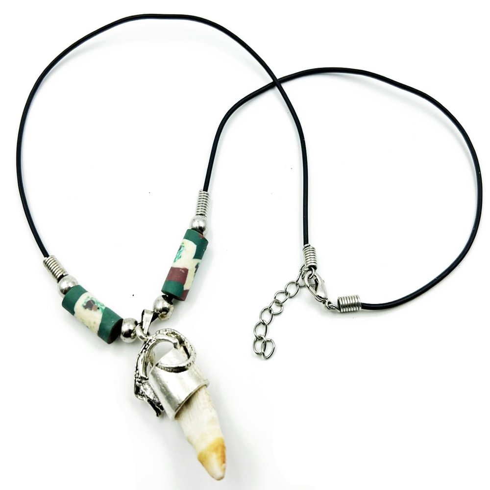 Alligator Tooth Necklace GT62 Gator New Orleans Louisiana Cajun Creole Voodoo Bayou Genuine