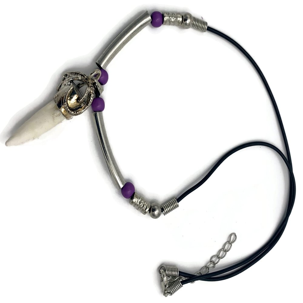 Alligator Tooth Necklace GT63 Gator New Orleans Louisiana Cajun Creole Voodoo Bayou Genuine