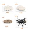 MIKNEKE Montessori Life Cycle Animal Figures with Flash Cards, Realistic Animal Figurines Toy, Educational Matching Game for 3+ Year Old Toddlers Kids (Ant) view 3
